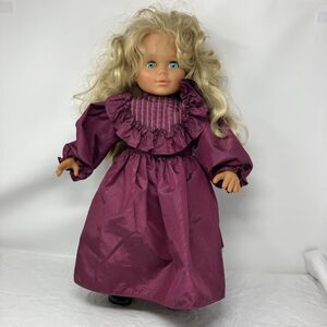 Lissi Batz Fashion West Germany Doll Signed Blonde Blue Eyes 20” Cloth Body